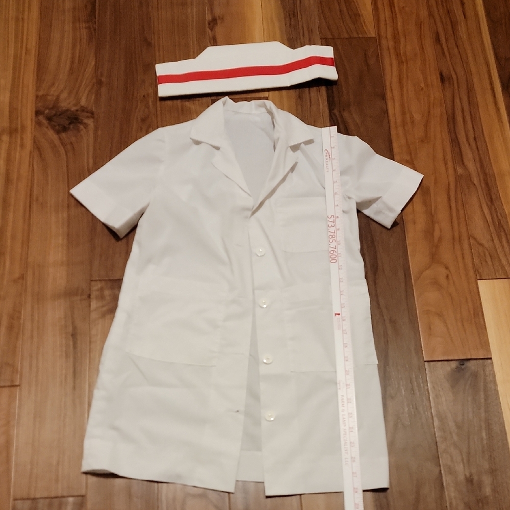 White Nurse Costume with Cap